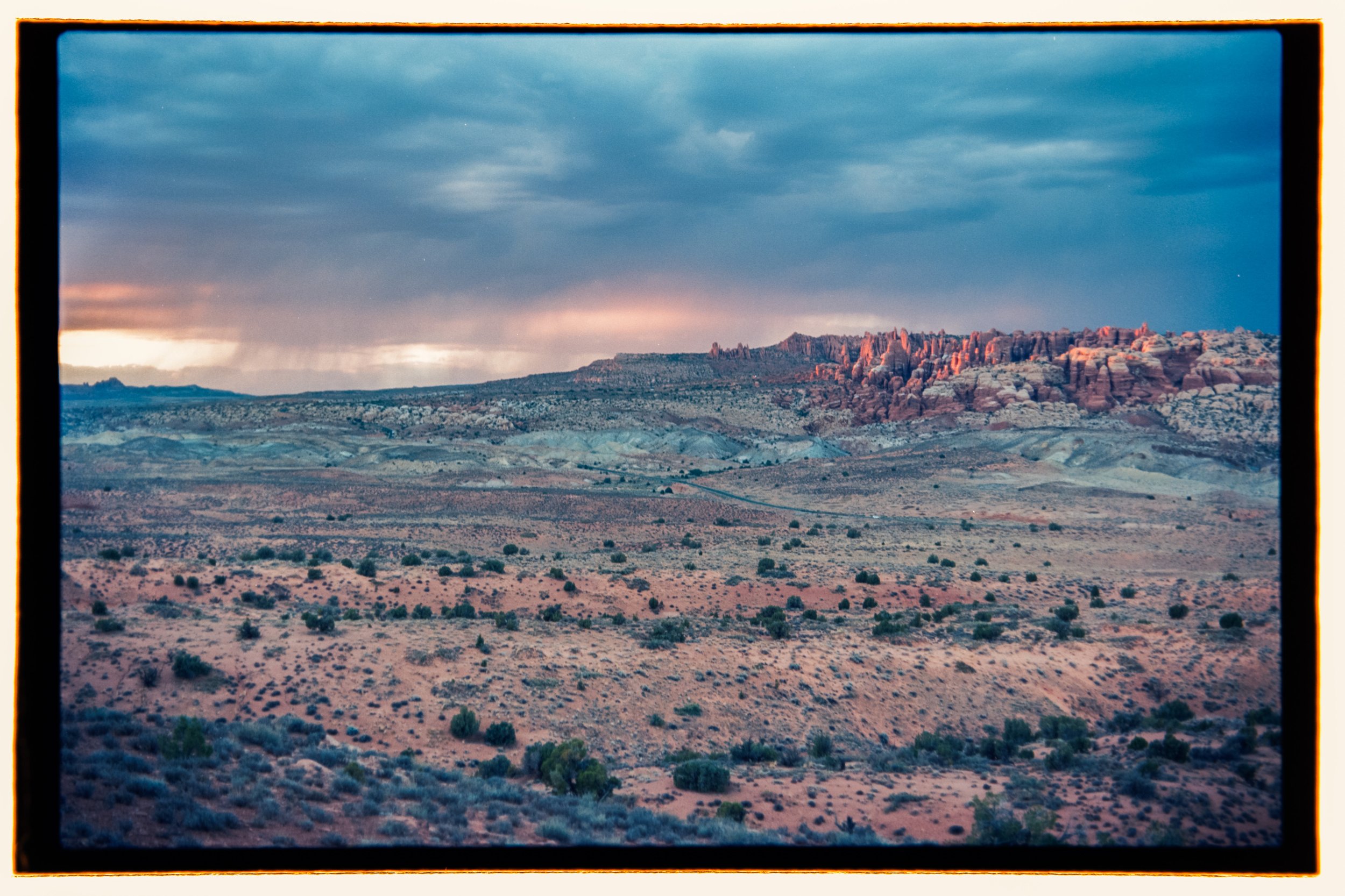 Passing Storm - Arches, Utah