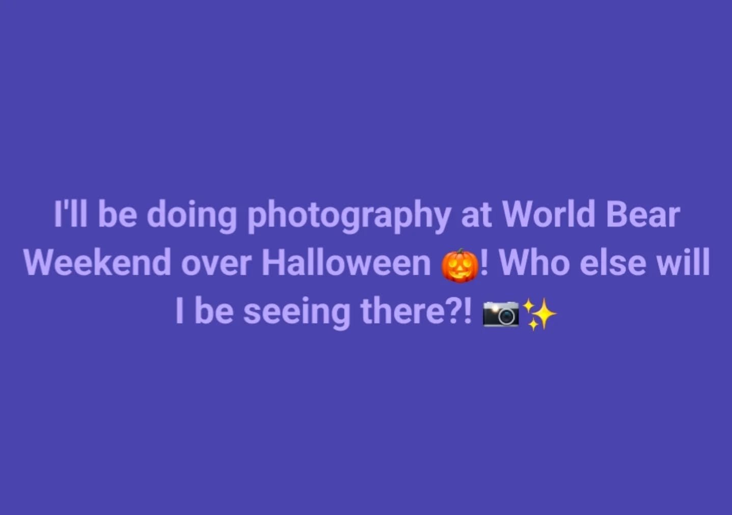 #worldbearweekend