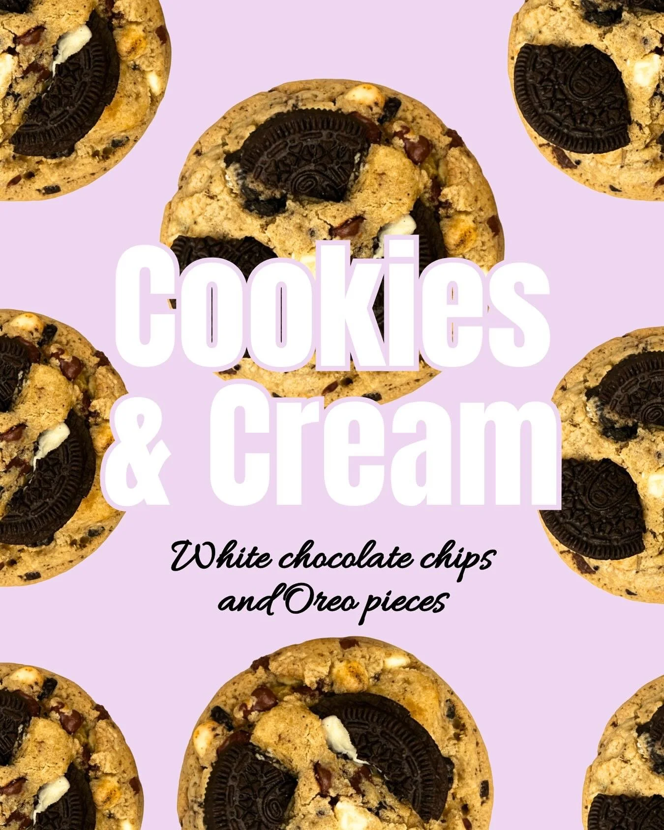 ⠀
🍪 𝗠𝗲𝗲𝘁 𝘁𝗵𝗲 𝗕𝗮𝘁𝗰𝗵 &ndash; 𝗖𝗼𝗼𝗸𝗶𝗲𝘀 &amp; 𝗖𝗿𝗲𝗮𝗺🍪
Crushed chocolate cookies folded in with white chocolate chip magic. A cookie within a cookie. 🖤🤍 #MeetTheBatch