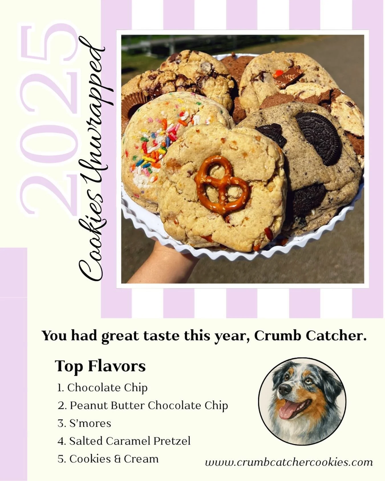 Check out our Cookies Unwrapped list this year, featuring our top flavors! 🎁🍪 #spotifywrapped