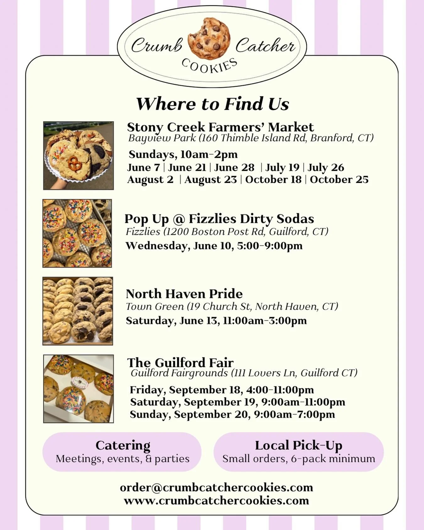 We can&rsquo;t wait to meet you and for you to try our delicious treats! 🍪🙌🫶

#ctfarmersmarket #cookies #dessert #bakery #connecticut
