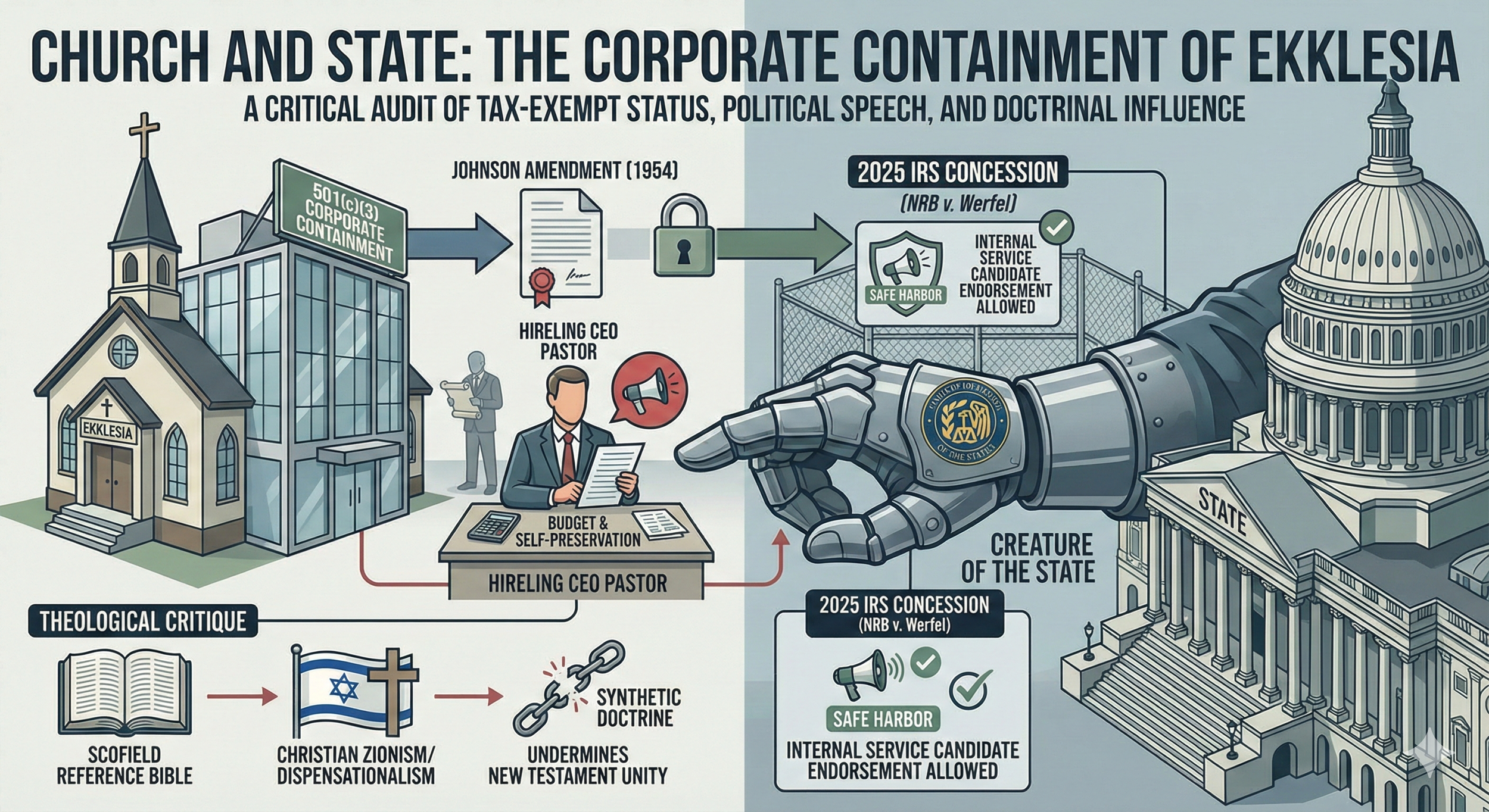 🤫Church and State: The Corporate Containment of Ekklesia