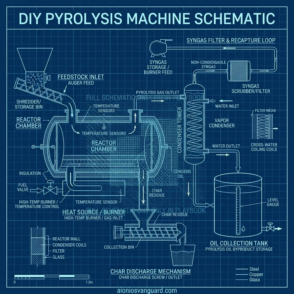 Prometheus Pyrolysis Machine Blueprints