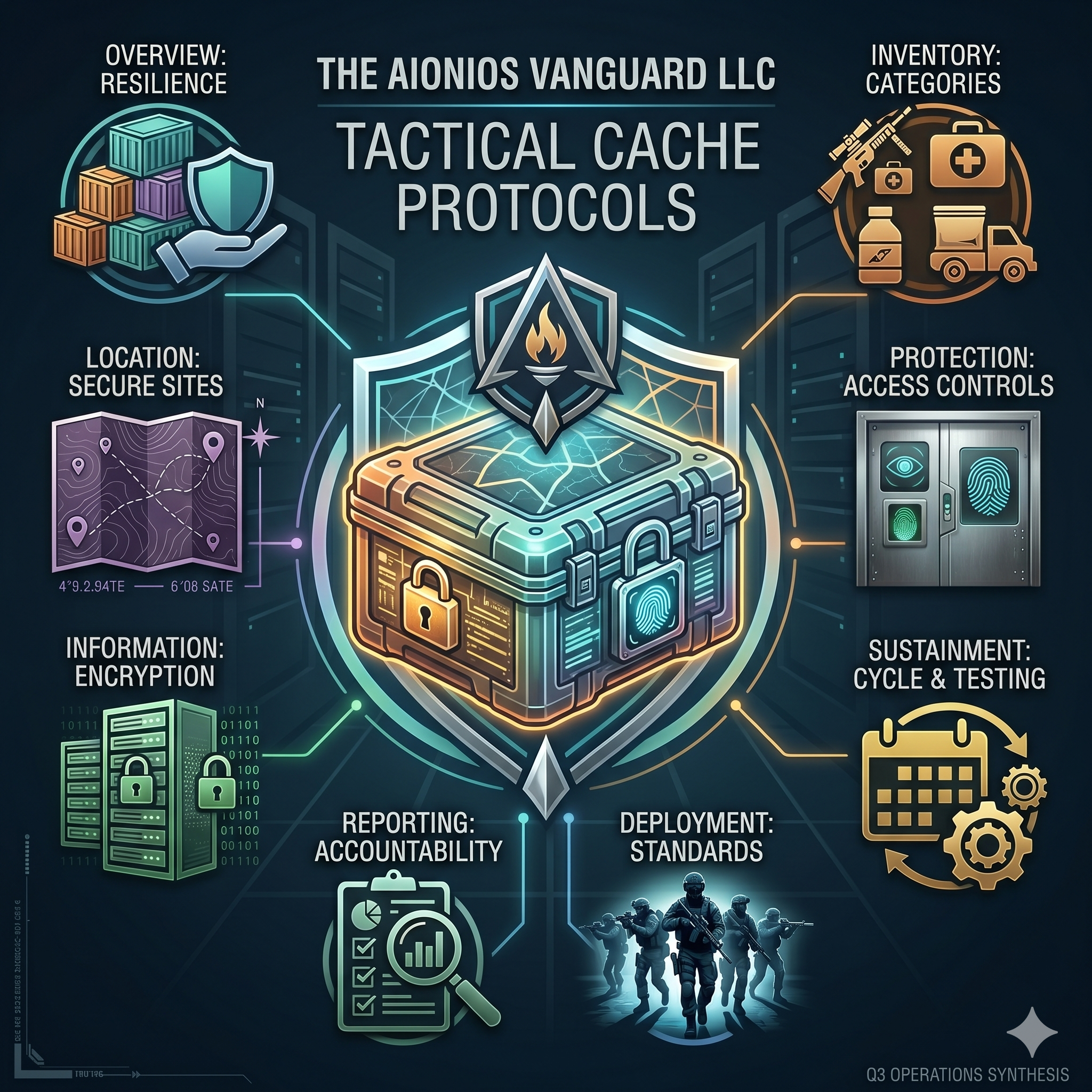 Aionios Vanguard LLC: The Tactical Cache Protocols Slide Deck