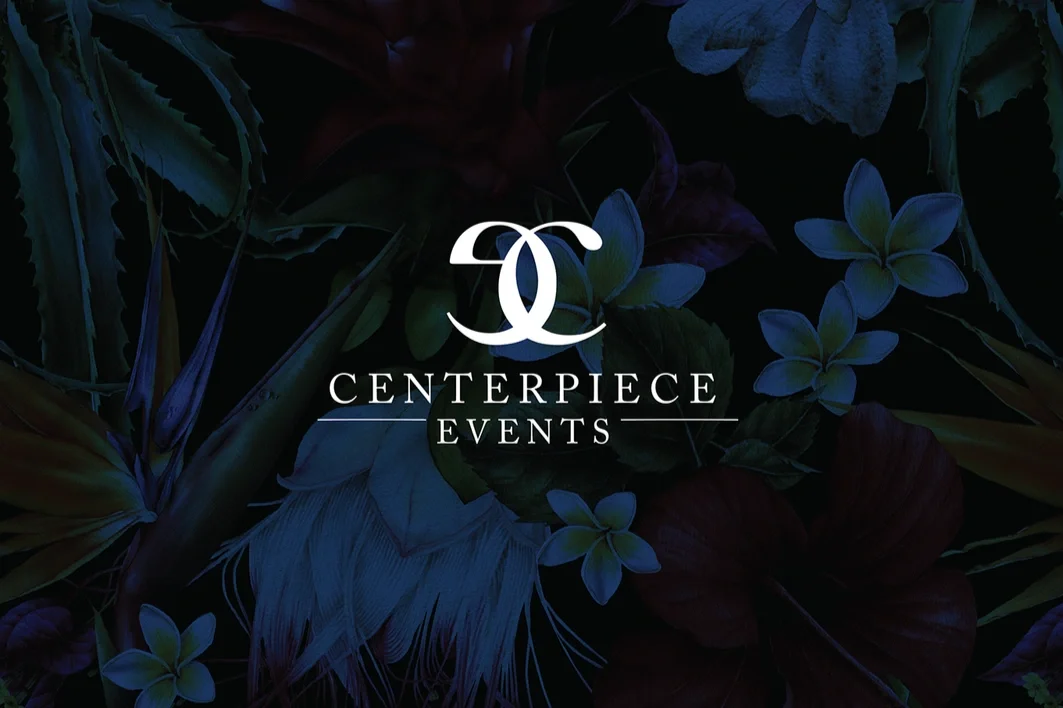 interlocking "c" and "e" with "centerpiece events underneath