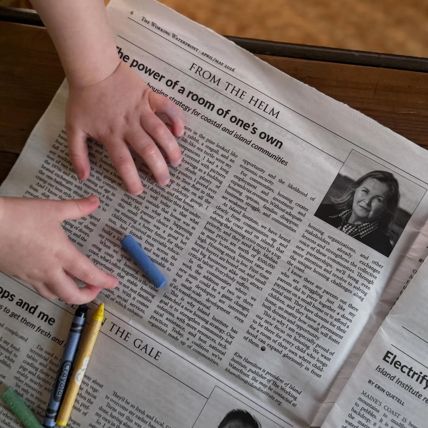 I love reading these messages from Kim Hamilton on housing in coastal Maine. If you don&rsquo;t already subscribe to their newspaper/ newsletter you should! Link below 👇 

https://www.islandinstitute.org/working-waterfront/the-power-of-a-room-of-one