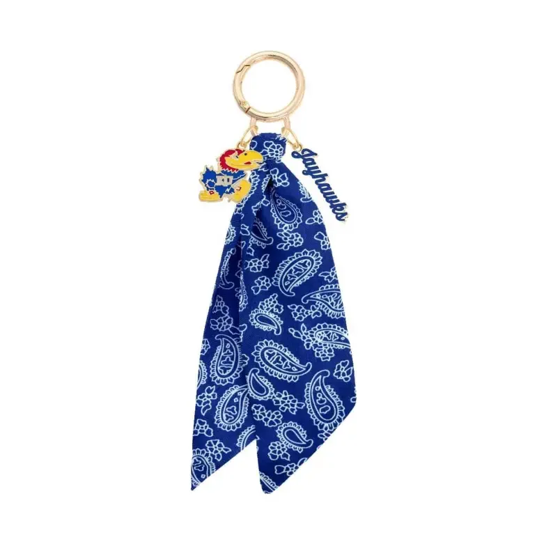 Kansas Jayhawks Logo Bandana Bag Charm