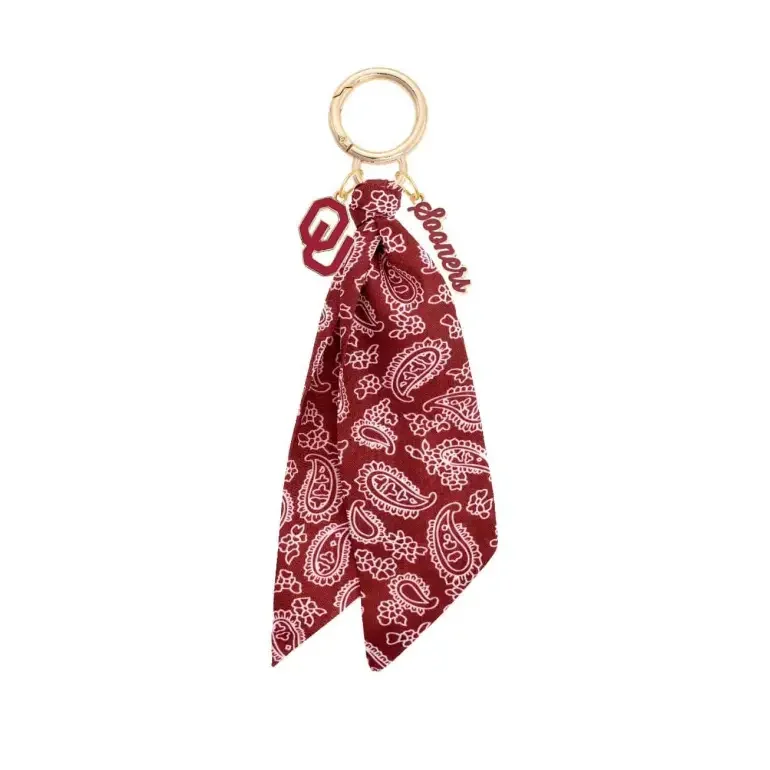 Oklahoma Sooners Logo Bandana Bag Charm