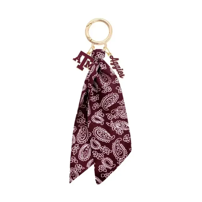 Texas A&M Aggies Logo Bandana Bag Charm