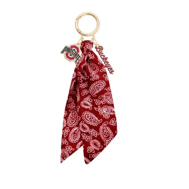 Ohio State Buckeyes Logo Bandana Bag Charm