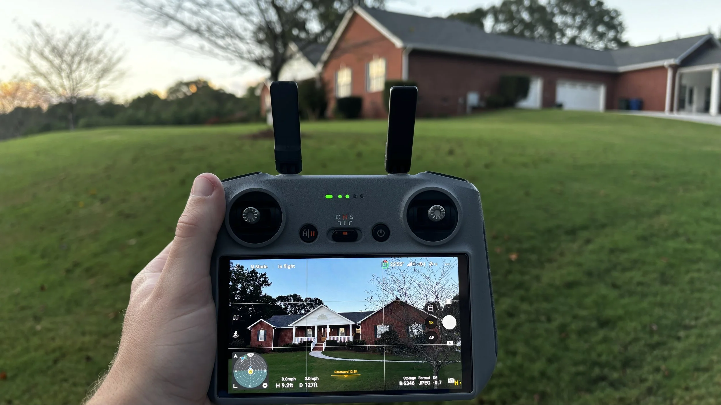 What the drone is seeing during a real estate shoot