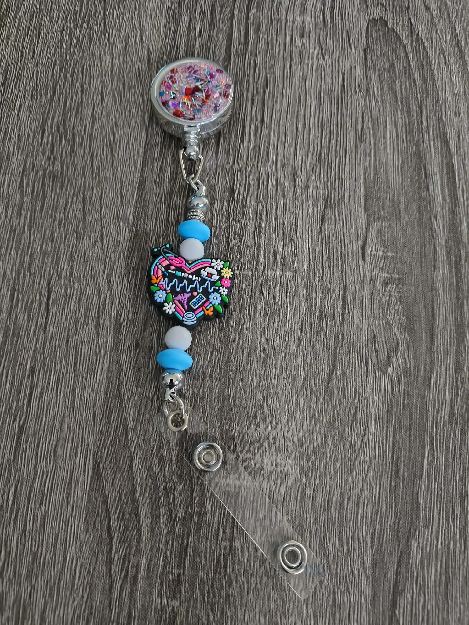 Heart Medical badge reel