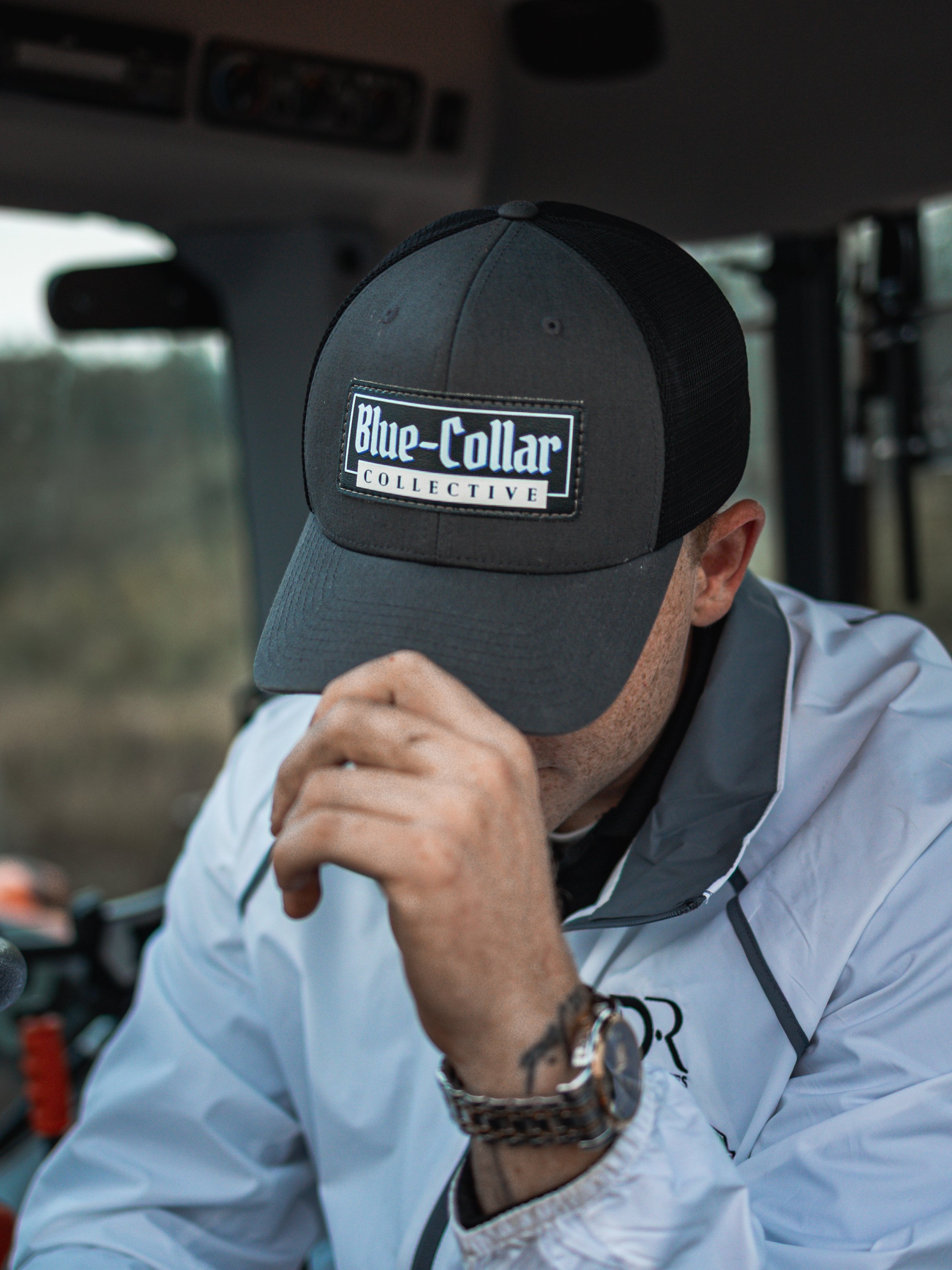 HAT PROMO FOR BLUE COLLAR COLLECTIVE