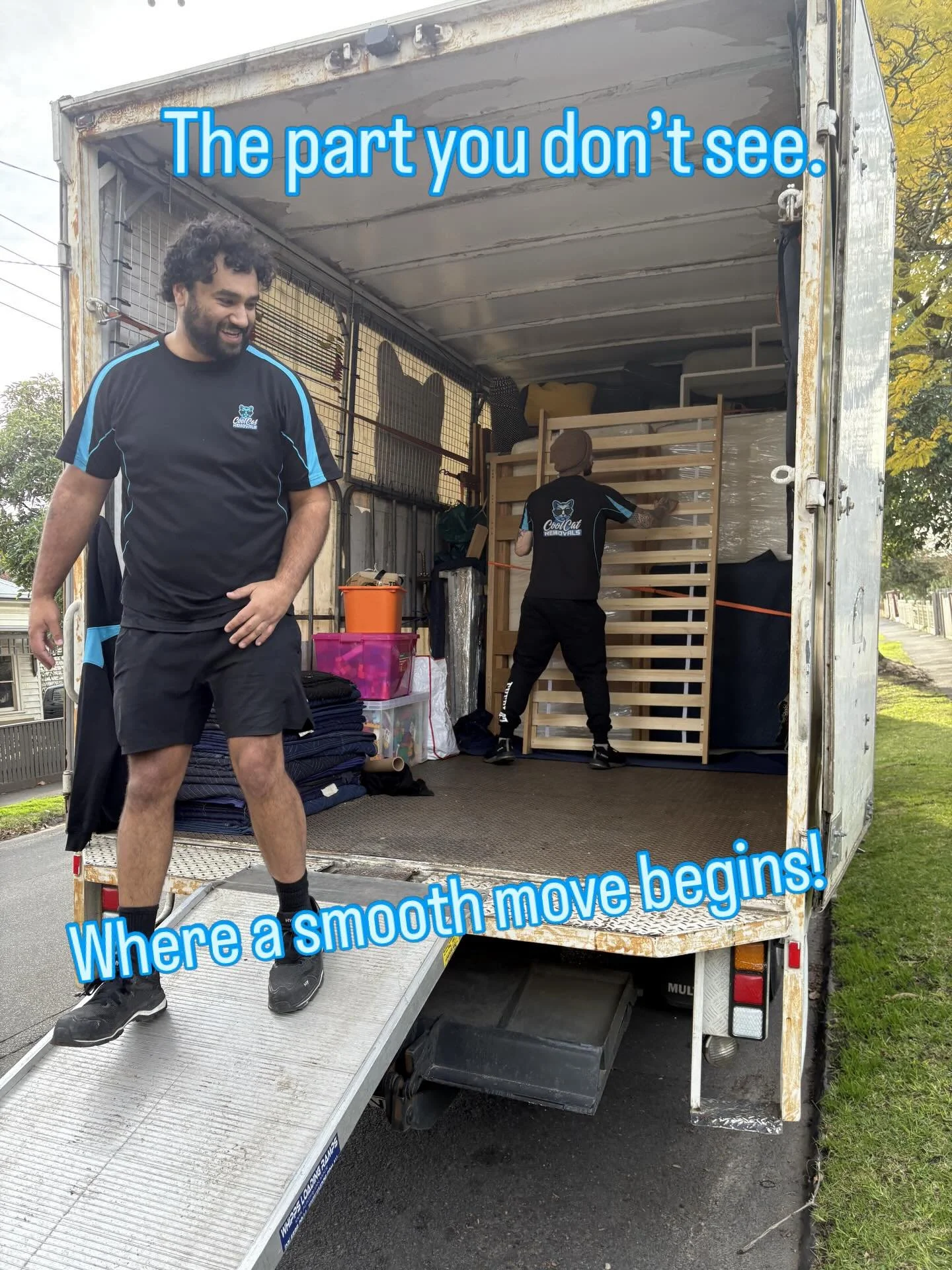 Most people only see the lifting.

But a big part of a successful move is how the truck is packed. Positioning furniture properly, protecting items and securing everything so it travels safely.

This is where experience makes the difference.

Cool Ca