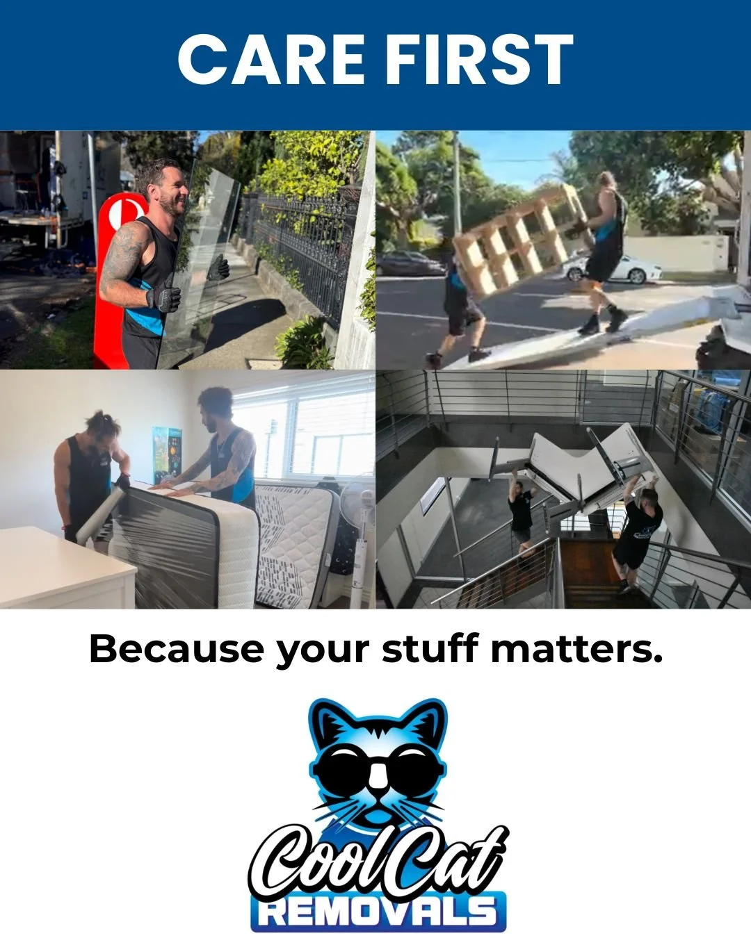 Not all moves are the same.

We take the time to wrap properly, protect properly, and load properly.

From the first item to the last, everything is treated with care.

If you want your move done properly, you know who to call.

📞 1300 14 14 65�
📧 