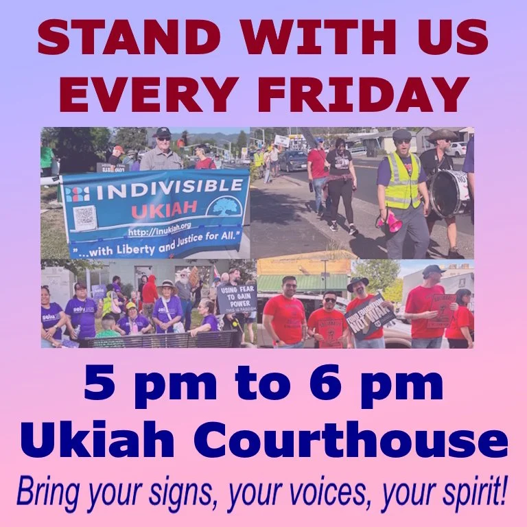 Every Friday Protest with Indivisible Ukiah