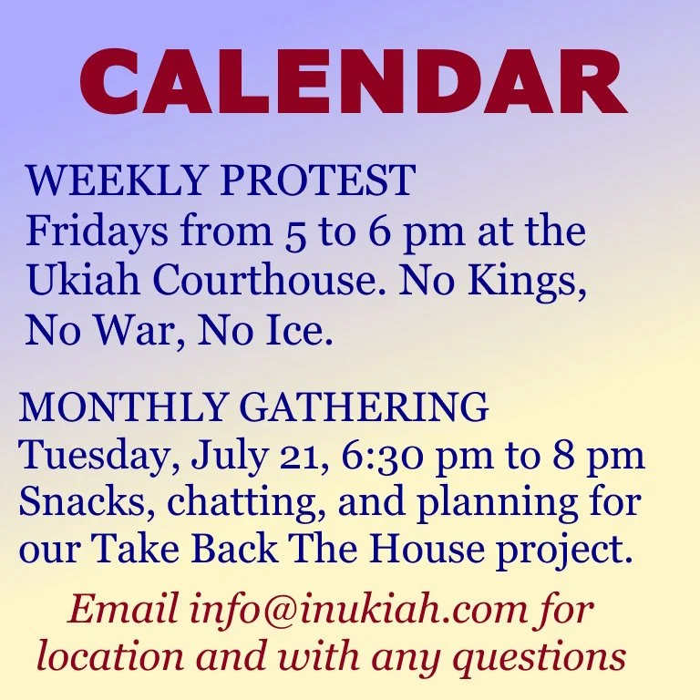July with Indivisible Ukiah