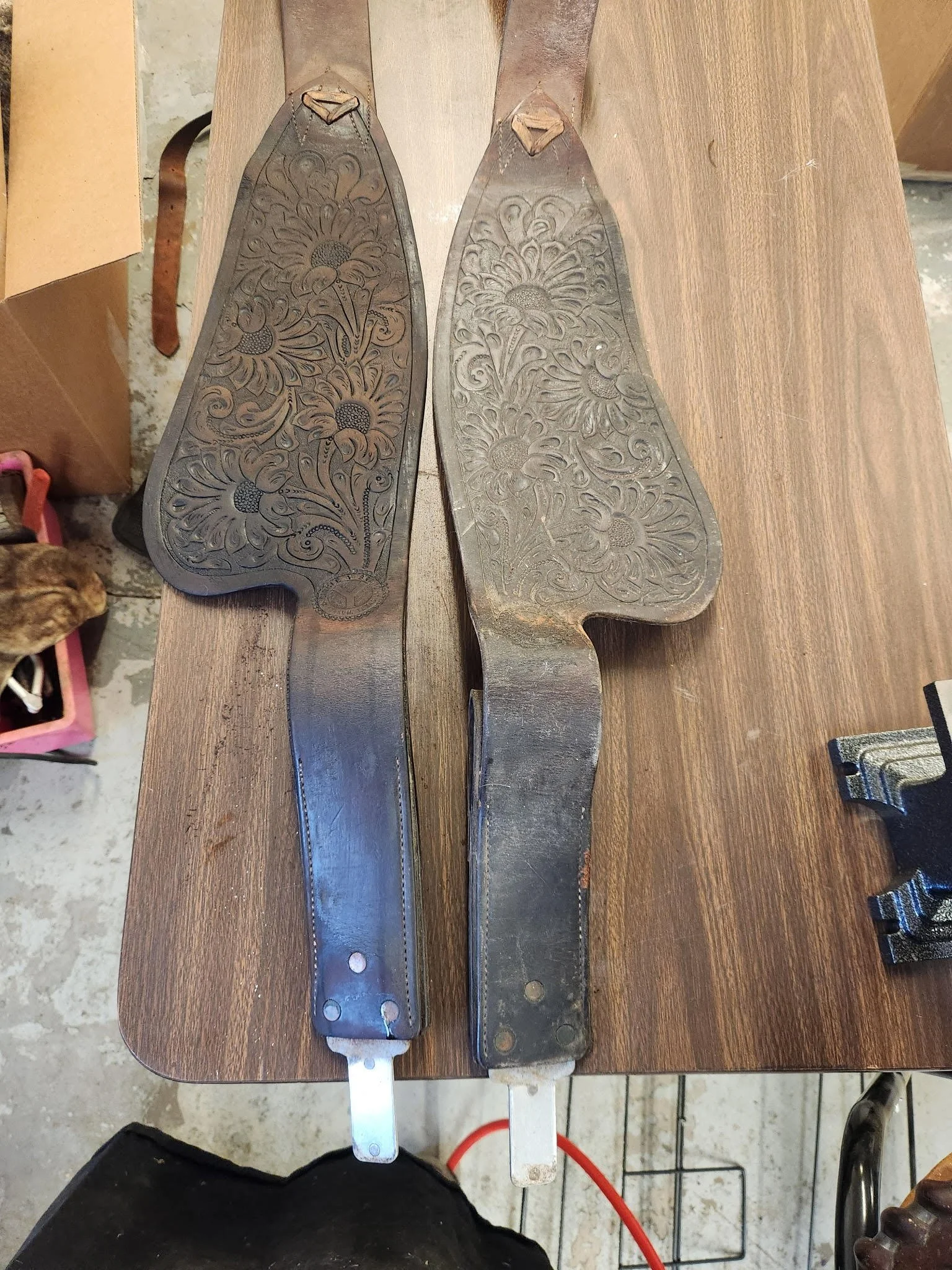 Before and after BridleBright! Picture kindly provide by Hudson's Tack and More.