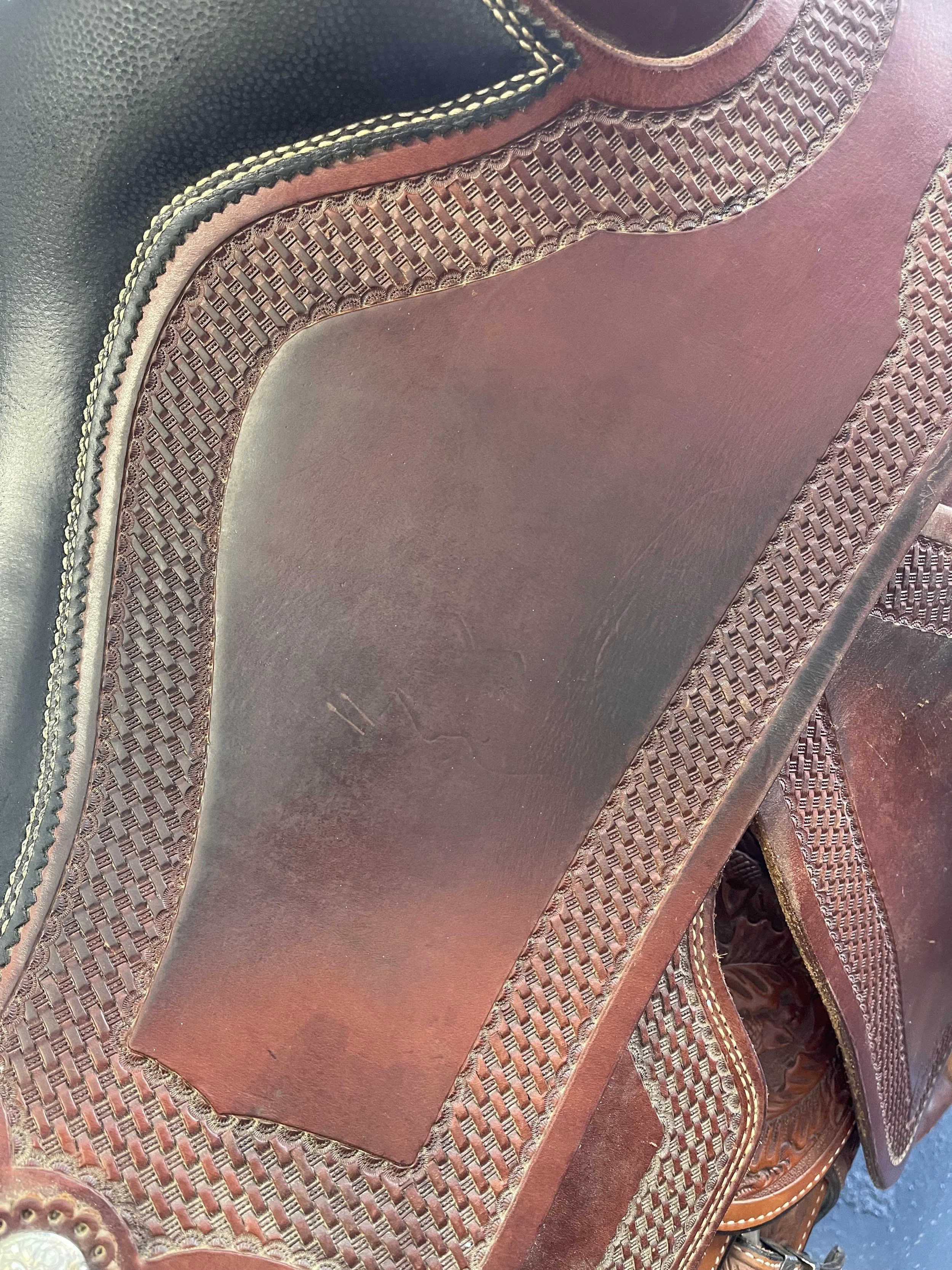 Before and after BridleBright! Picture kindly provide by Hudson's Tack and More.