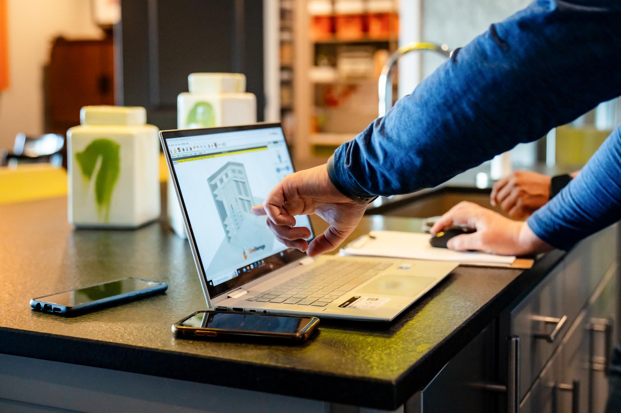 Elevate Outfitters designing custom cabinetry, shelving, closets, and millwork for residential and commercial spaces in Central Ohio.