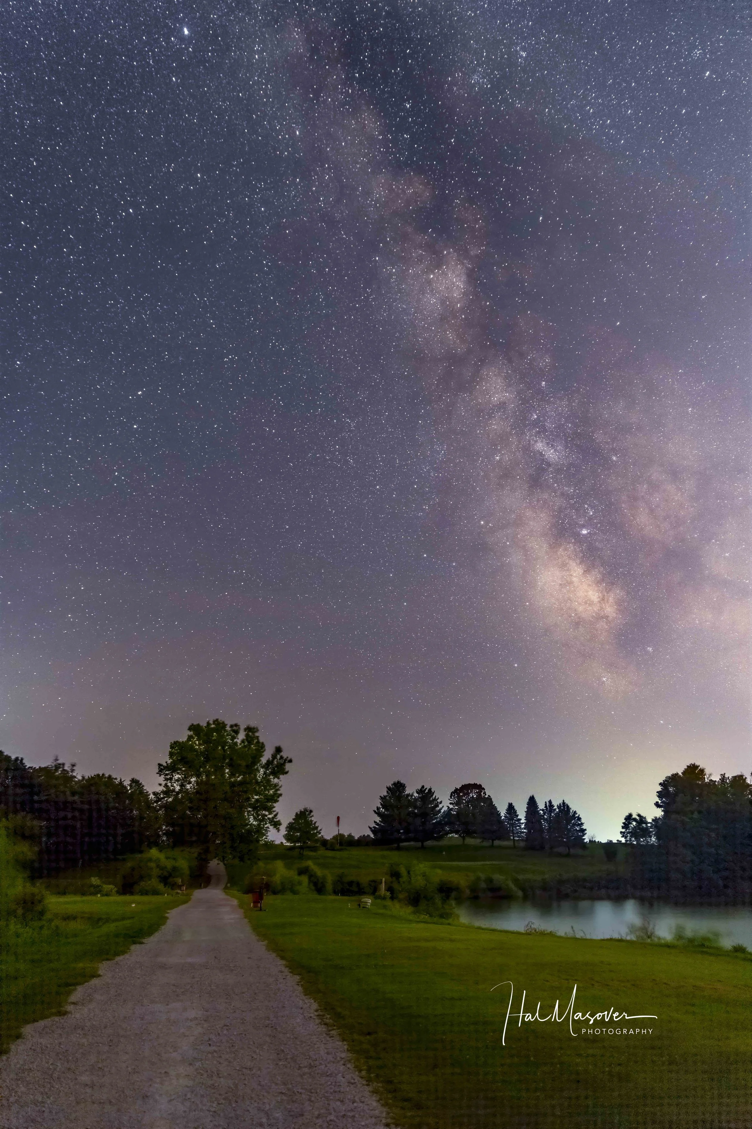 Milky Way over Walton Lake Fairfield Iowa