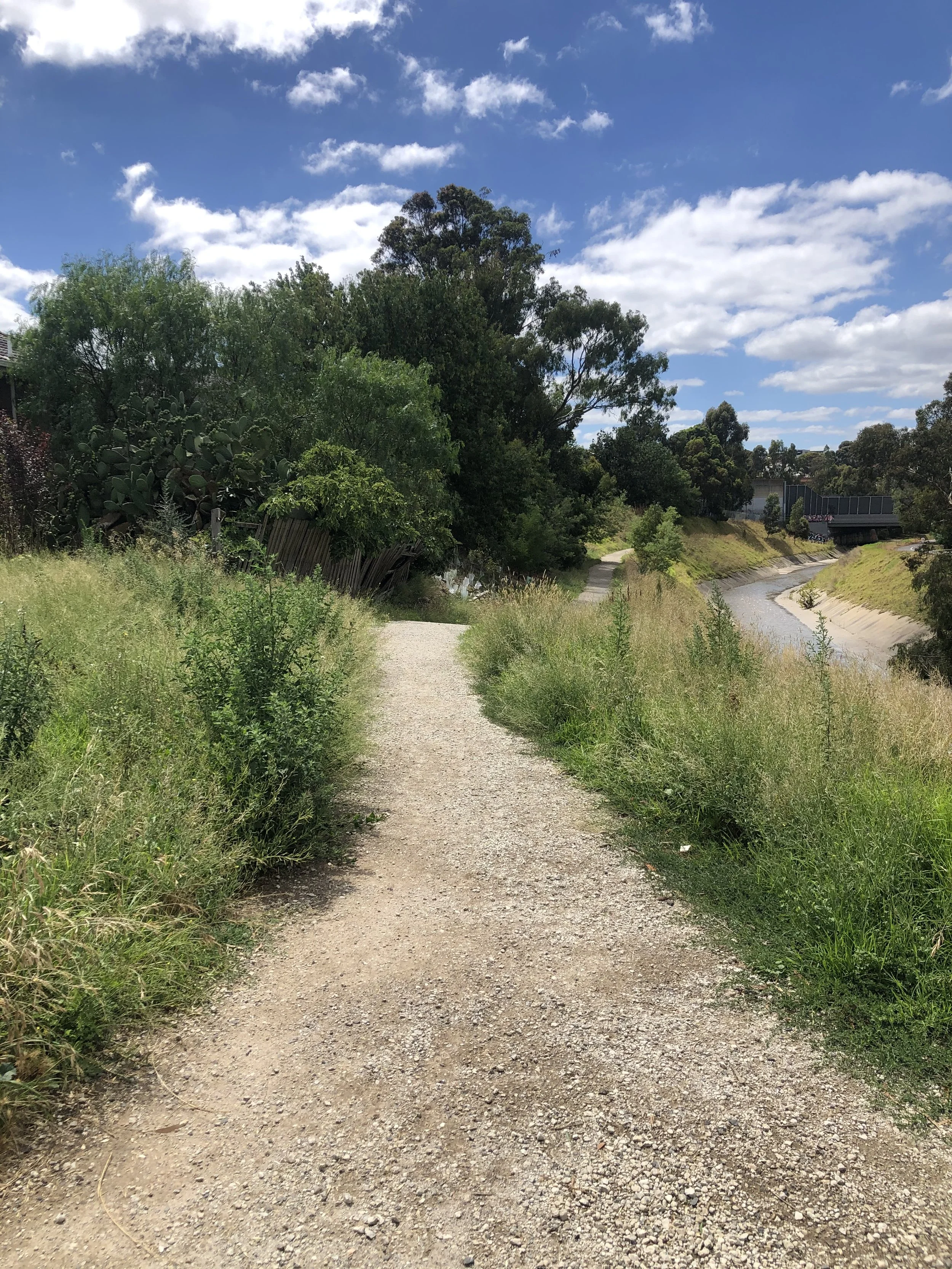 New gravel path installed by Merri-Bek Council, 2021