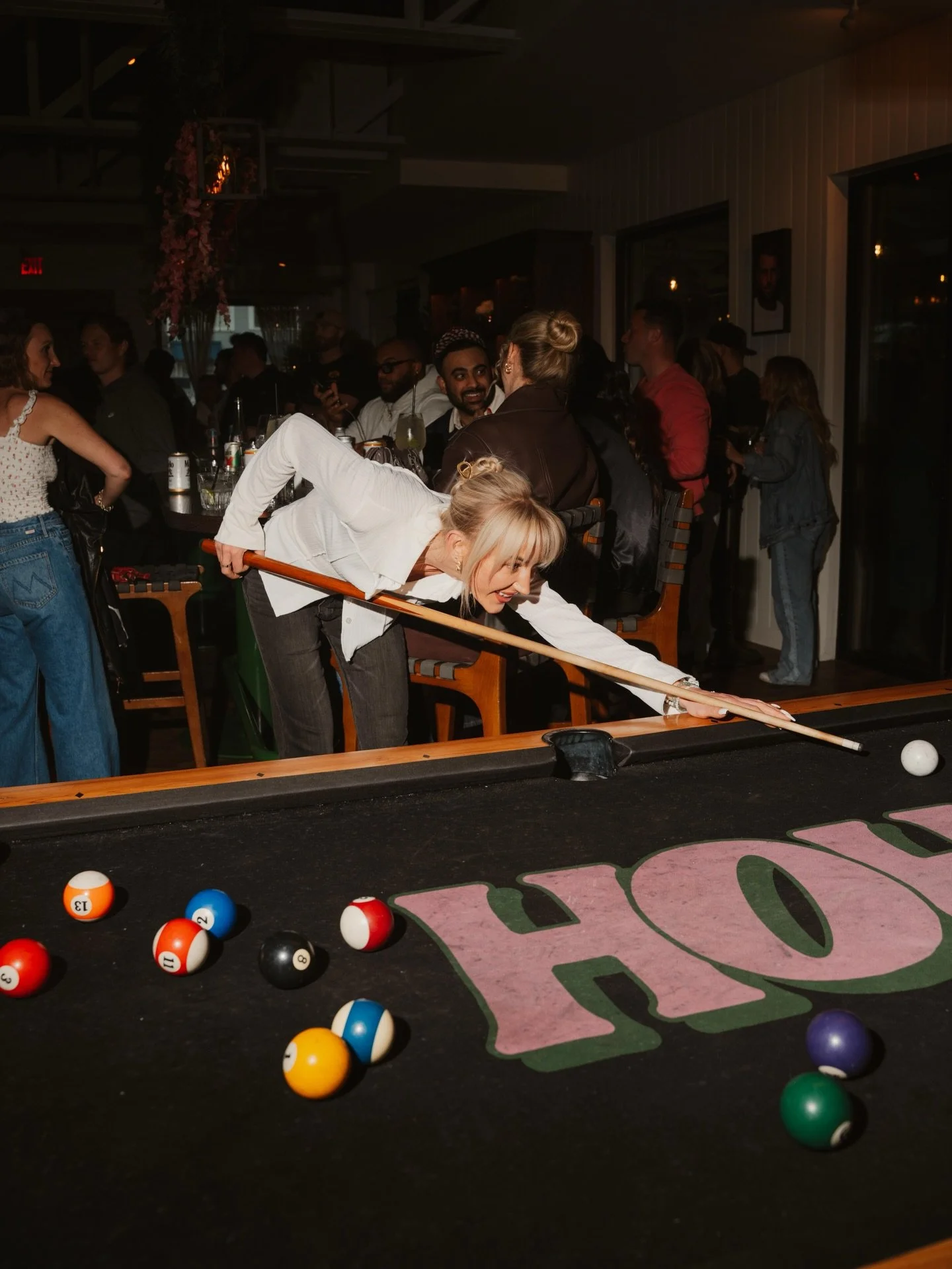 Vinyl &amp; Vino every Wednesday. Come play pool, get half off wine bottles and listen to your fav retro funk on vinyl 🍷🎱🕺