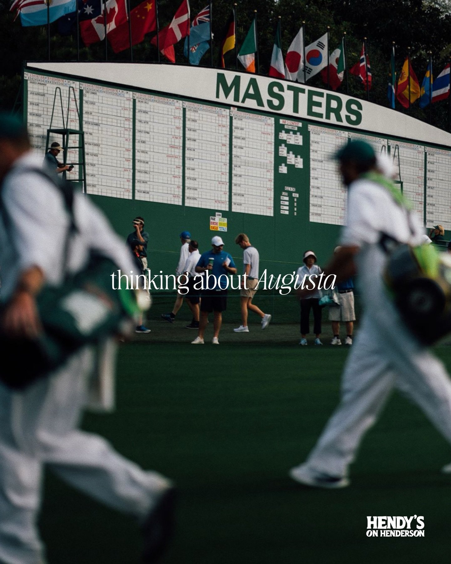 A tradition unlike any other. The Masters are on all weekend at Hendy&rsquo;s ⛳️