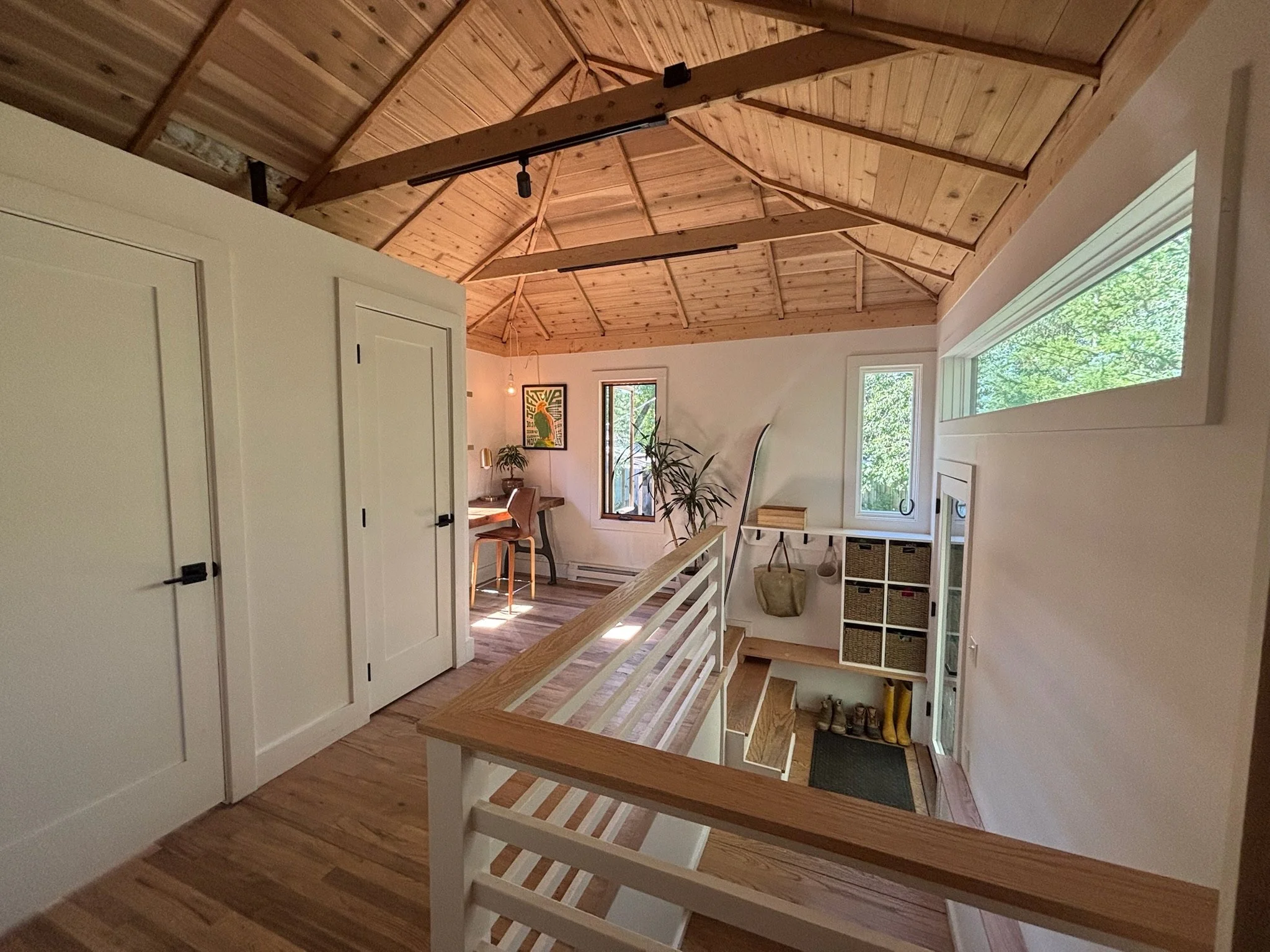 1/2 Bath (left), Office (back)