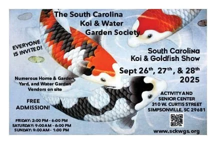 2025 Annual South Carolina Koi & Koi Goldfish Show
