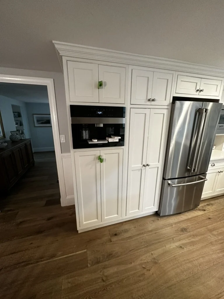 An  image of a kitchen after our fine finish services.