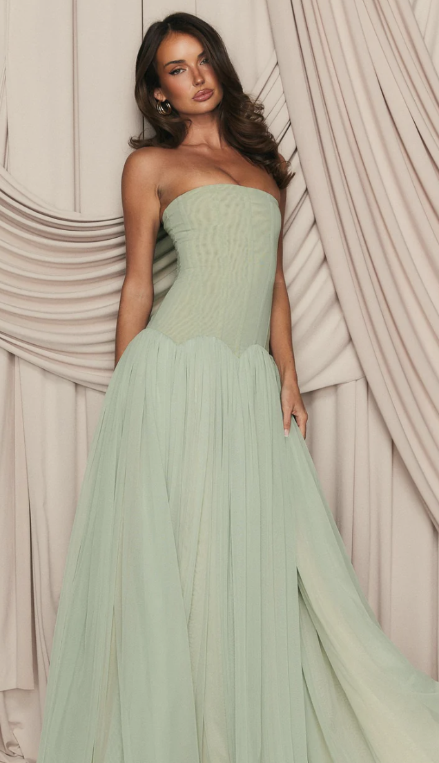 Magic muse green maxi dress | Size S