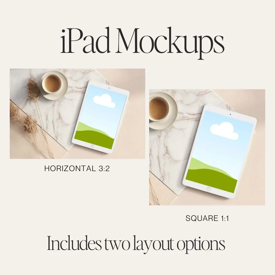 Canva iPad mockup template