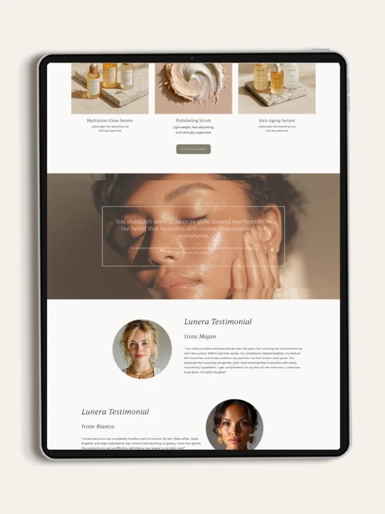 E-commerce website template