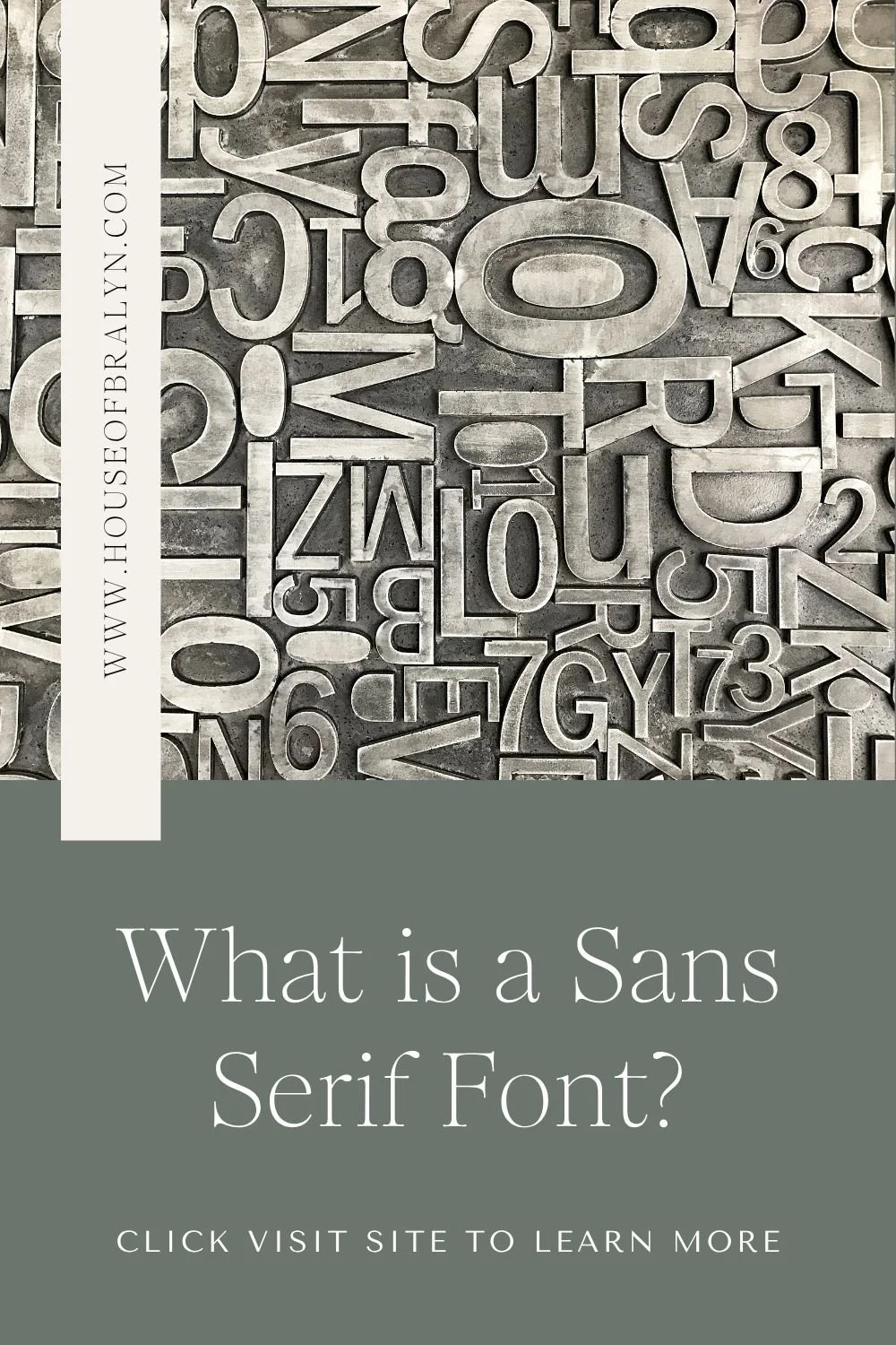 What is a Sans Serif Font