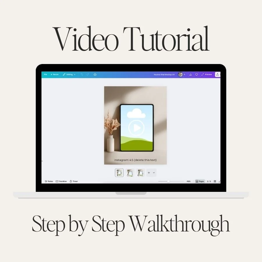 Canva template tutorial