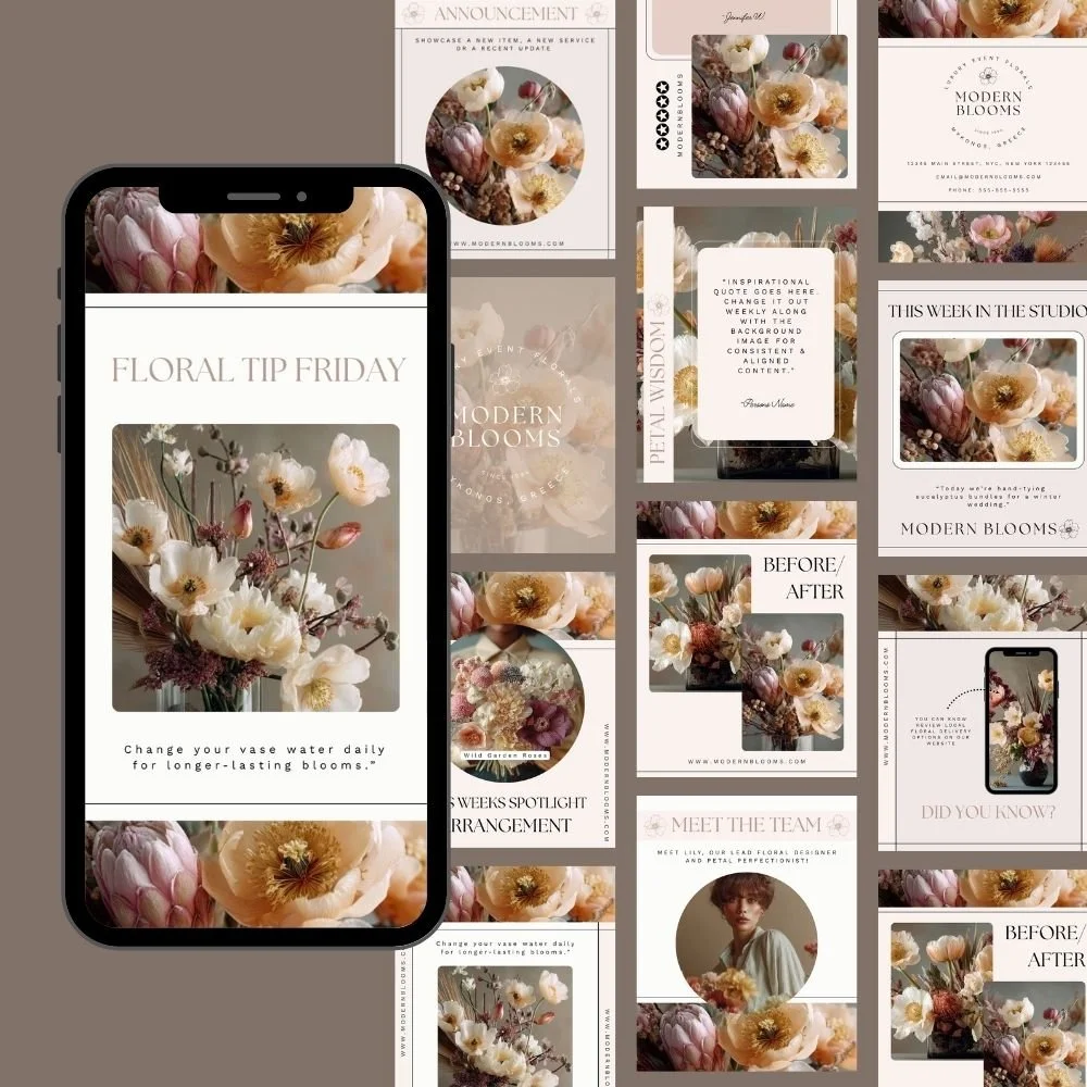 Modern Bloom Social Media Templates