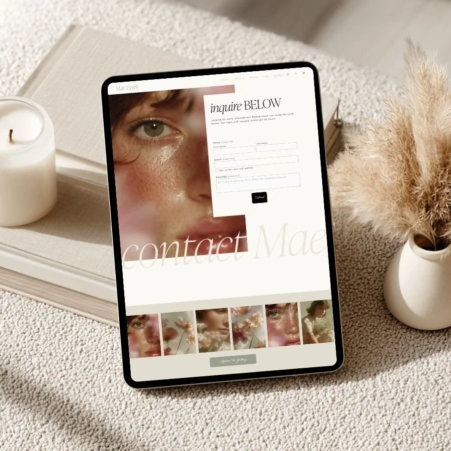 Canva template ipad mockup