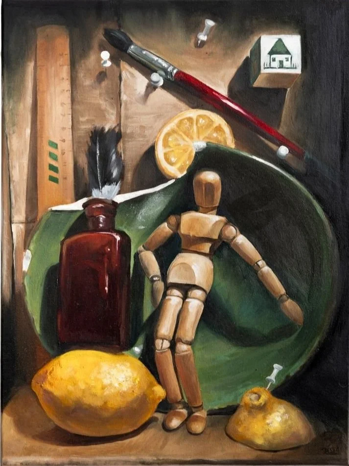 Kilter, 29.5cm x 40cm, oil on canvas, 2025
