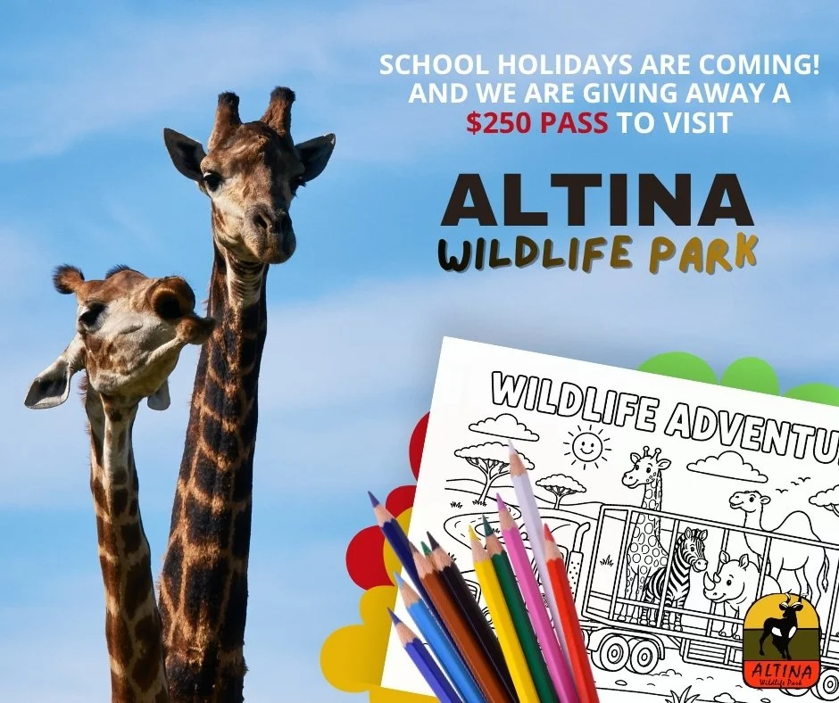 WIN a $250 pass to visit Altina Wildlife Park this school holidays!