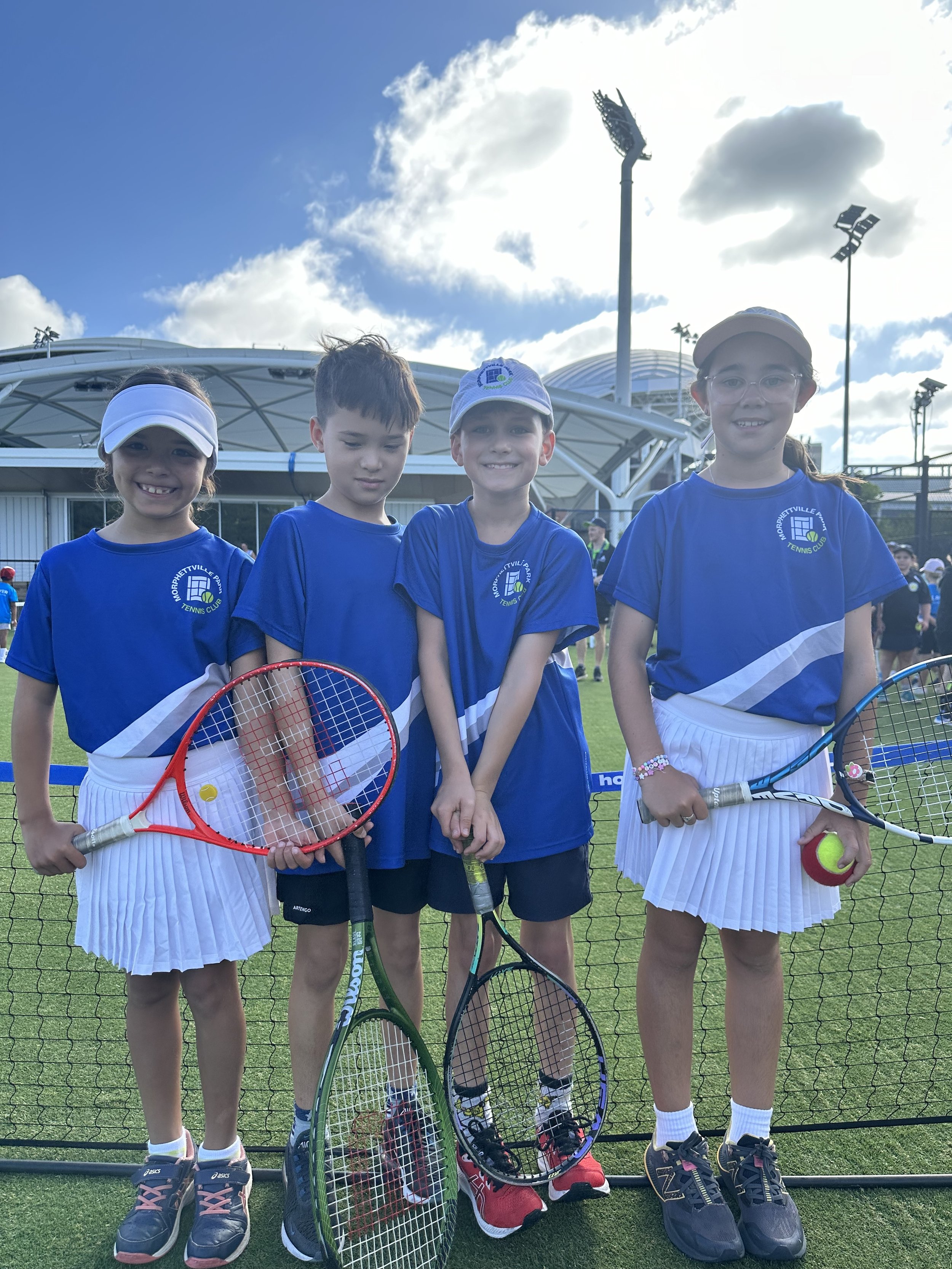 Our Red Ballers playing at the Adelaide International