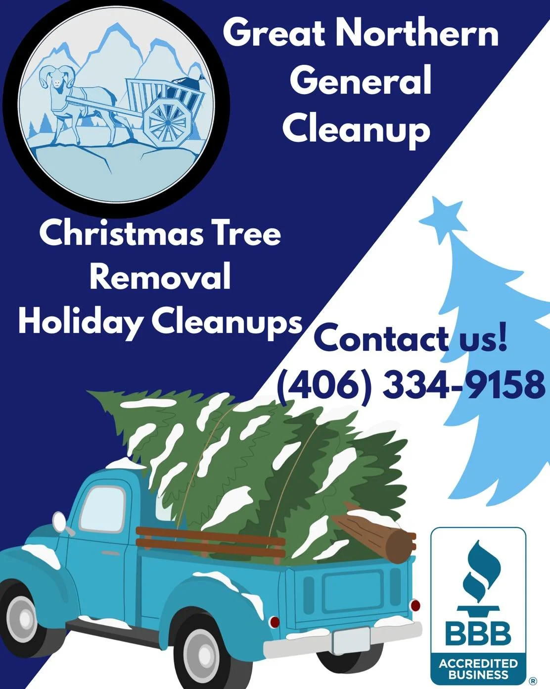 🎄 Christmas Tree Removal &amp; Holiday Cleanups 🎄

Are you ready to get your home back in order after the holidays, but don&rsquo;t want to deal with the heavy lifting? Great Northern General Cleanup is happy to help!

👵👴 Perfect for seniors &amp