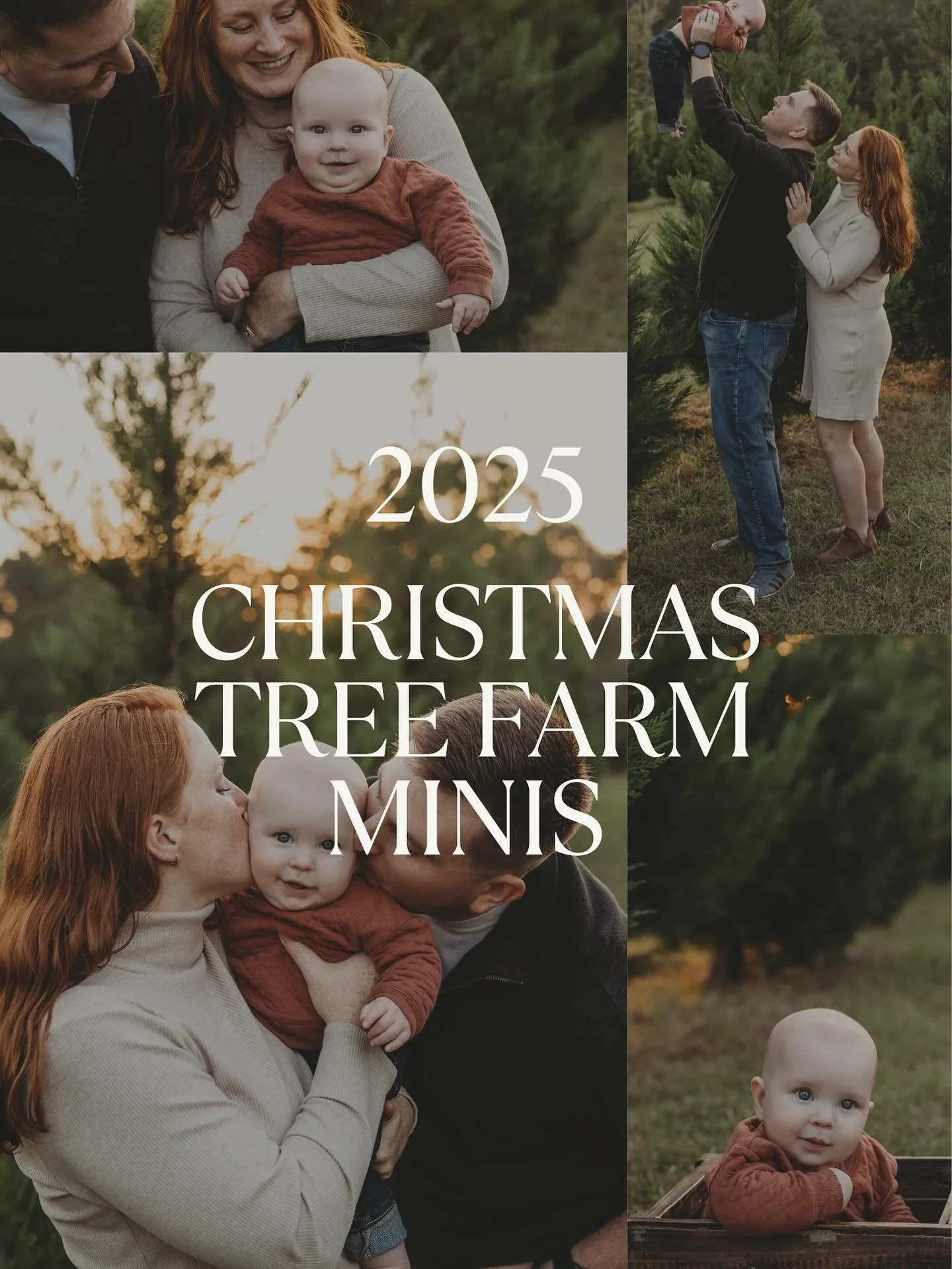The magic of Christmas is calling! ✨

My Christmas Tree Farm Mini Sessions are officially OPEN and spots are already flying! 🎄

Here&rsquo;s what you&rsquo;ll get:
✔️ 15 minutes at the beautiful Holly Berry Tree Farm
✔️ Cozy, festive setting perfect