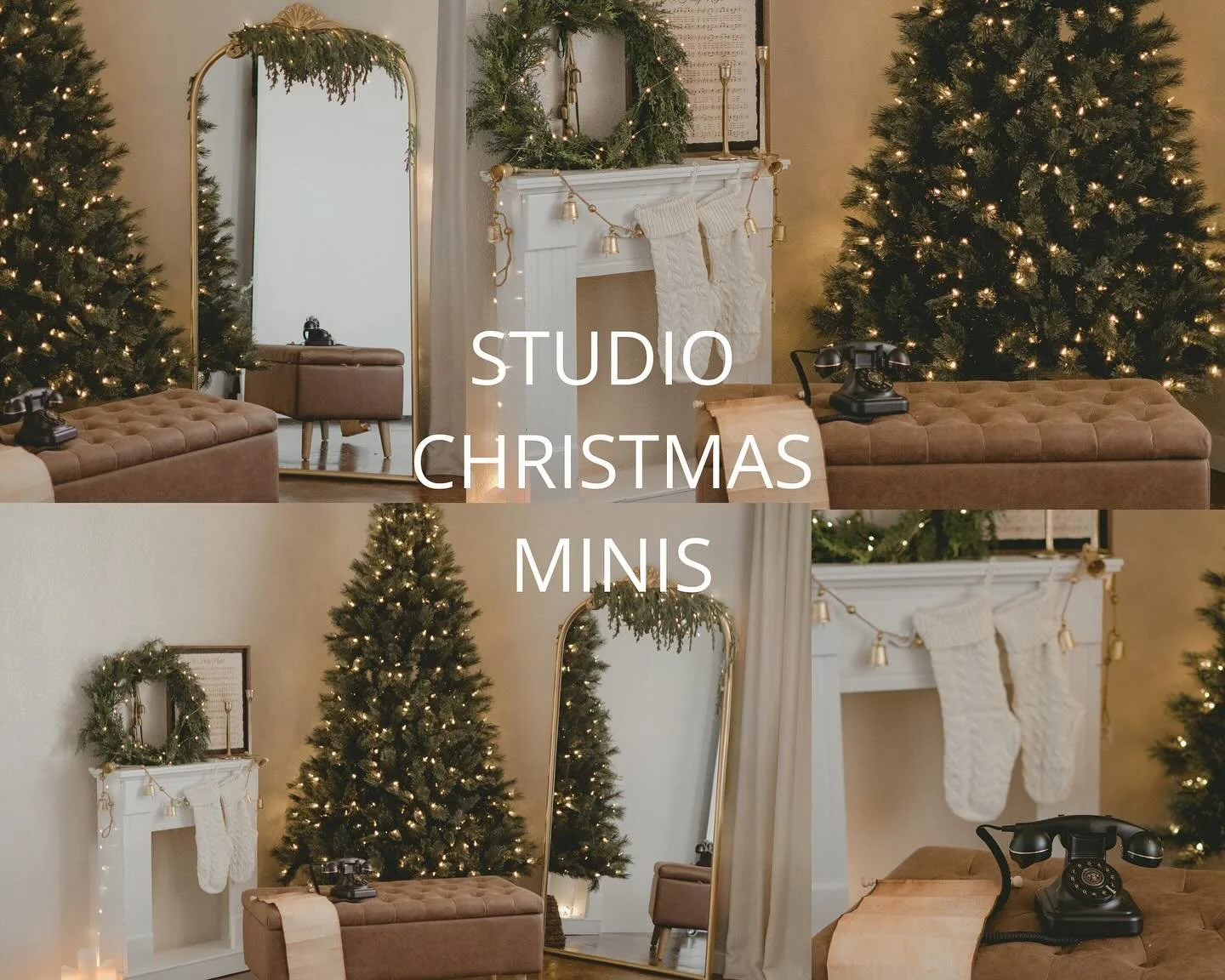 ✨ Studio Christmas Mini Sessions ✨

Step into a cozy, neutral holiday set designed to feel timeless, minimal, and stress-free. No overwhelming backdrops, no loud colors&mdash;just soft tones and simple Christmas details that keep the focus on your fa