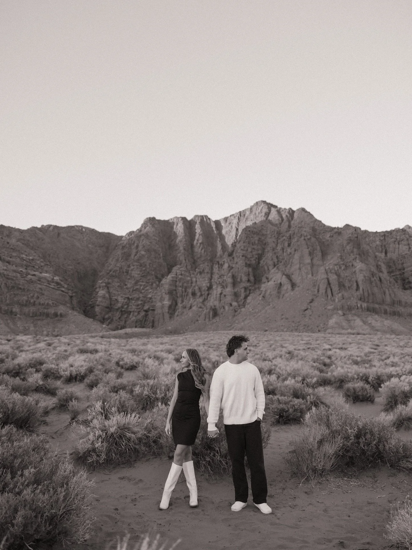 aubree &amp; kaehlers engagements in st. george &mdash; who knew 22 mph of wind could be so magical ?! ✨