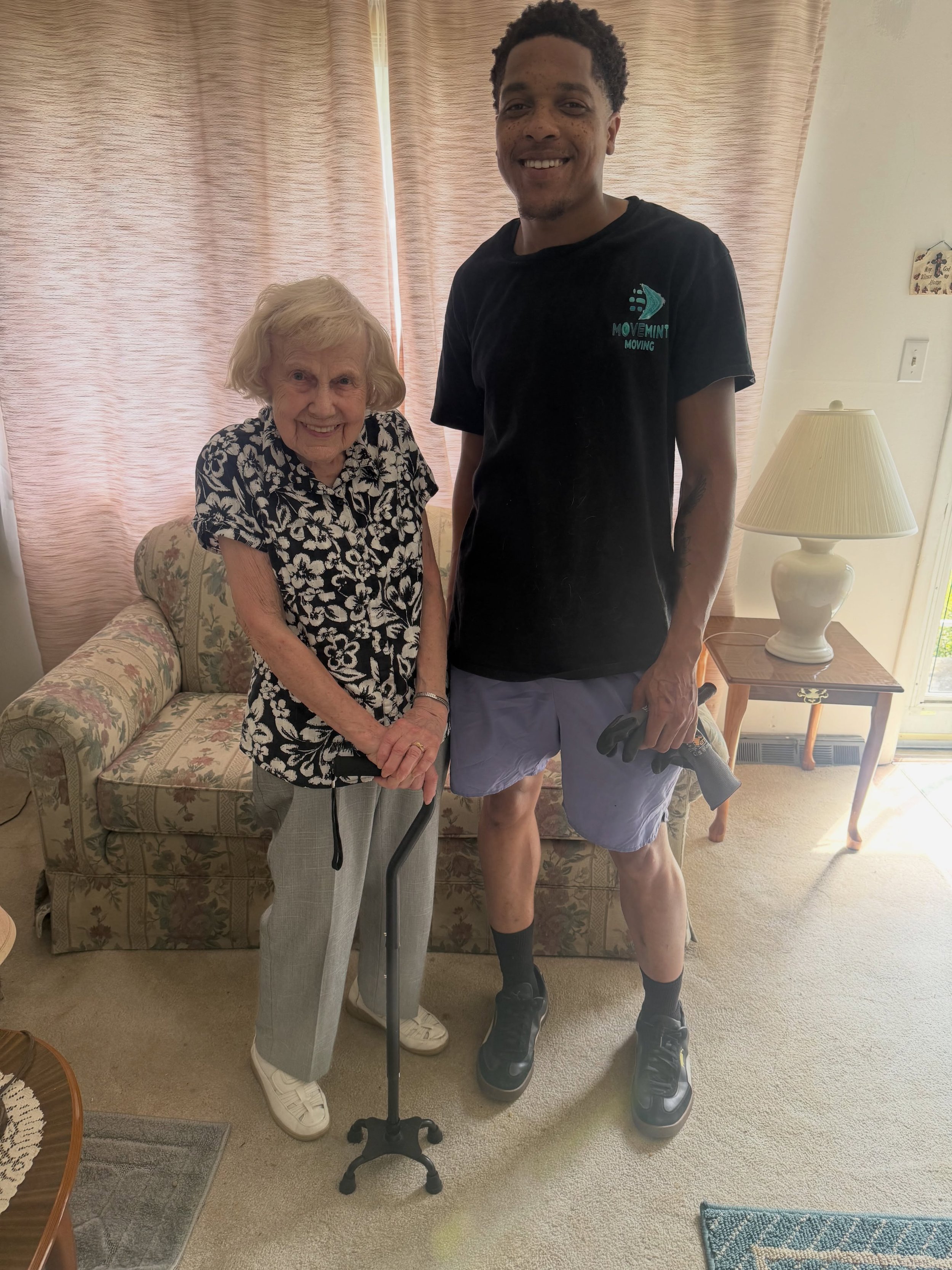Some customers leave a lasting impression. 💚⚡️

We had the honor of moving this incredible 100-year-old young lady who still tries to move around like she&rsquo;s in her 20s! She couldn&rsquo;t leave us a Google review, so she wanted to write one in
