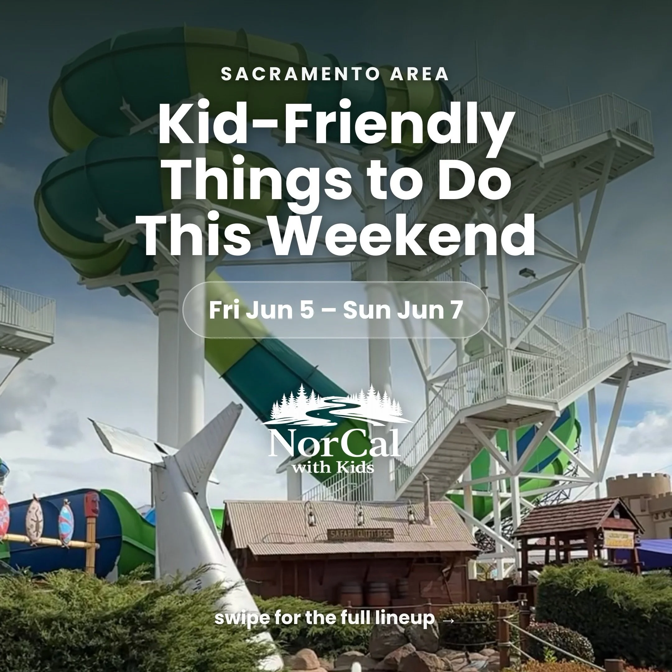 This weekend is PACKED, friends ☀️ We rounded up all the kid-friendly things to do around the Sacramento area, Friday through Sunday.

A few we&rsquo;re extra excited about:
🛞 Historic wagon parades &mdash; Placerville welcomes the Highway 50 Wagon 