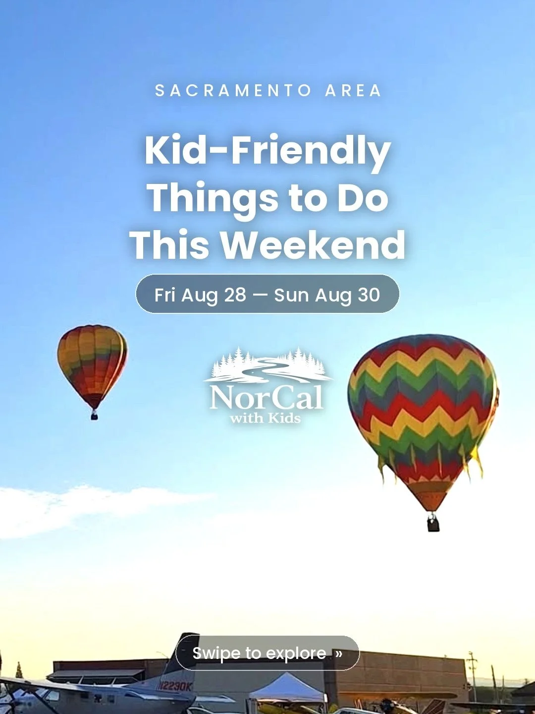 Your weekend plans, sorted ☀️

Swipe through for everything happening around Sacramento this weekend &mdash; free events, festivals, and a few things worth the drive.

Save this so you have it Saturday morning 🔖 Full details at norcalwithkids.com

W