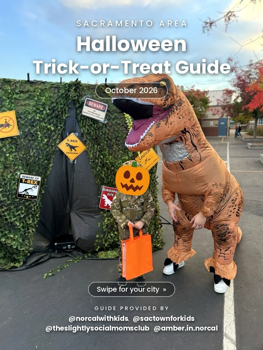 Comment TREAT 🎃 and I&rsquo;ll send you the full list of trick-or-treating events around Sacramento!

Get those costumes and candy buckets ready! 🍬 We&rsquo;ve rounded up trunk-or-treats, trick-or-treating events and family Halloween celebrations h