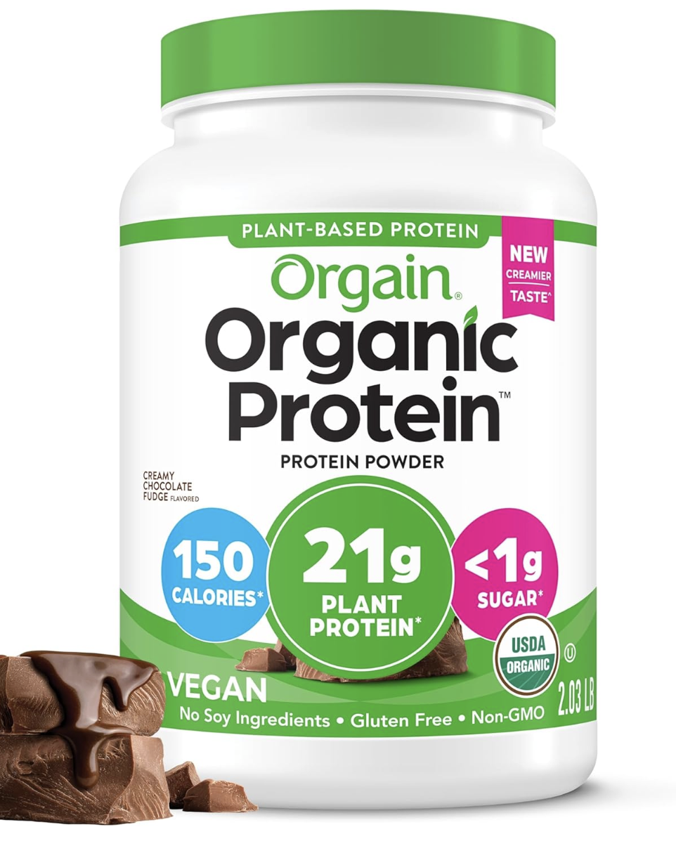 My FAVE protein powder! I am sensitive to things and I do really well with this one paired with soy milk!